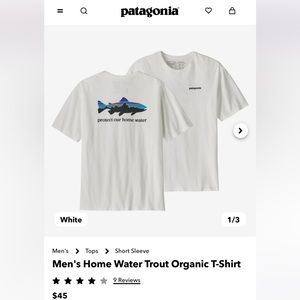 Men's Home Water Trout Organic T-Shirt